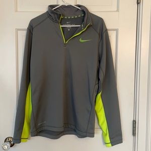 Nike therma-fit.  Quarter zip pullover, size M